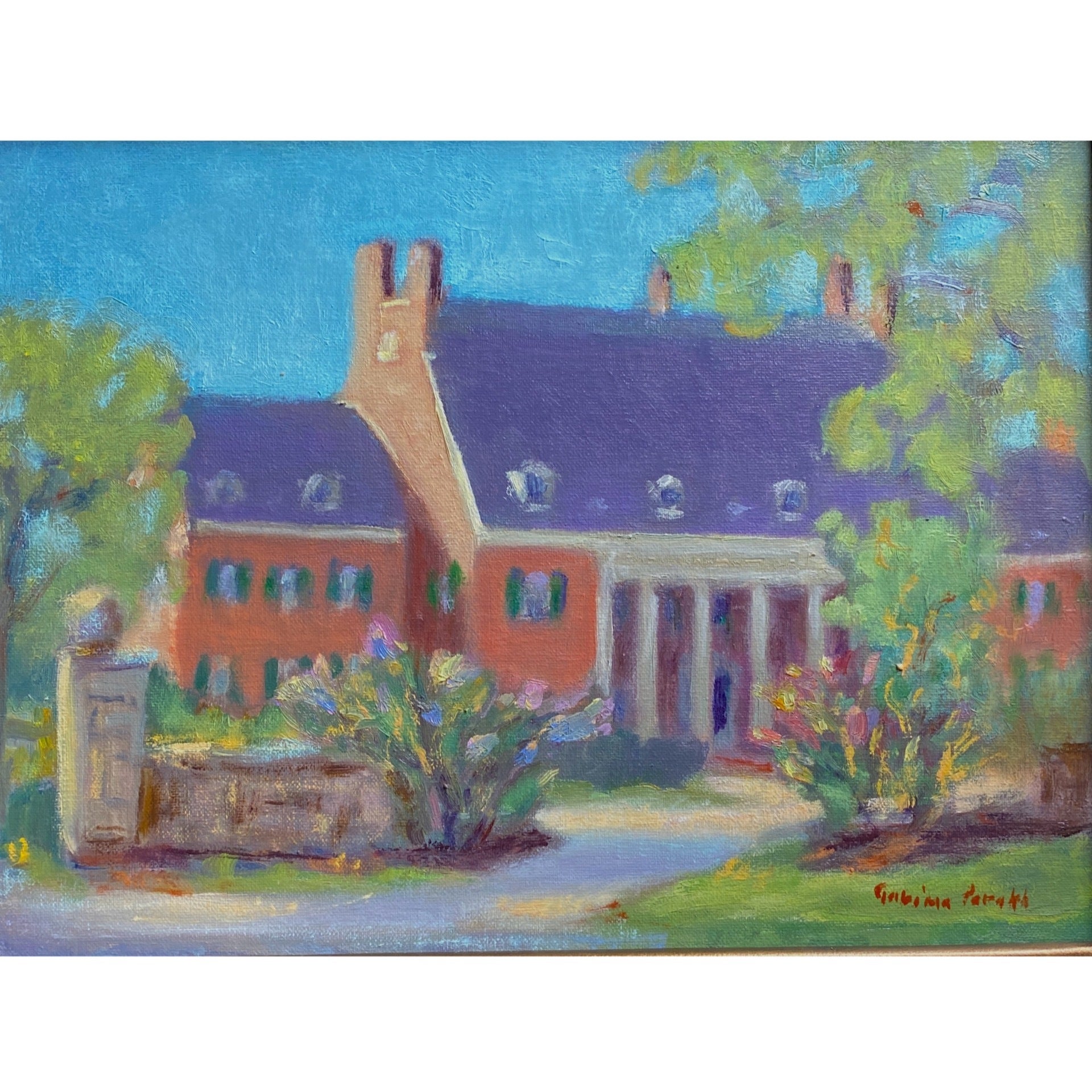 Andover Inn with Lilac bushes | Garima Parakh Fine Art
